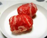◆激ウマ！簡単肉巻きおにぎり２種♪◆作り方1写真