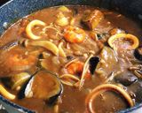 茄子とキノコの本格シーフードカレー作り方12写真