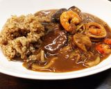 茄子とキノコの本格シーフードカレー作り方13写真