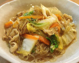 ご飯がすすむ♪白菜と豚肉と春雨の炒め煮作り方8写真