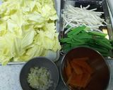 キャベツとにらの味噌炒め～味噌ラーメン風作り方2写真