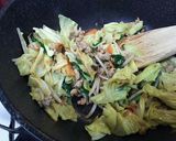 キャベツとにらの味噌炒め～味噌ラーメン風作り方6写真
