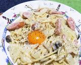 スキレットでクリームパスタ作り方11写真