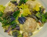 豆腐肉団子の豆乳クリーム煮プチベール入り作り方12写真