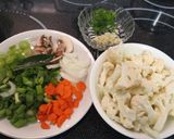 カリフラワーのスープパスタ作り方1写真