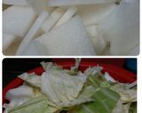 大根とキャベツと鮭で*糀漬け作り方1写真