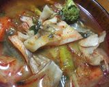 野菜どっさりウマ辛スープ作り方3写真