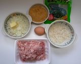 ふっくらヘルシー✿チキンナッツハンバーグ作り方1写真