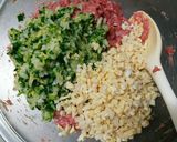 手ごね不要!筍ごろごろジューシー餃子タネ作り方8写真