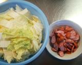 バター香る♪白菜の洋風卵とじ作り方1写真