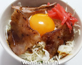 お好み焼き風たまごかけごはん作り方6写真