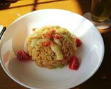お昼にささっと、チーズ鮭チャーハン作り方9写真