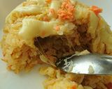 お昼にささっと、チーズ鮭チャーハン作り方10写真