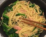 超簡単!一人ランチのツナほうれん草パスタ作り方9写真