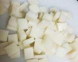 女子会に☆めんたいもっちーずもんじゃ作り方4写真