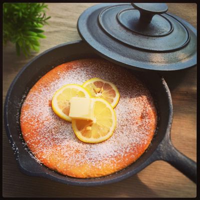 Hmでスフレパンケーキ＊スキレット by ぽんずまむ♡ 【クックパッド