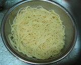 しょう油が隠し味♪トマトの冷製パスタ作り方1写真