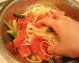 しょう油が隠し味♪トマトの冷製パスタ作り方9写真
