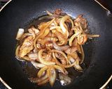 豚こま生姜焼き丼作り方5写真