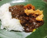 キーマカレーとサクサクチキンカツ作り方13写真
