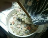 あっつ熱！餅入り蕪とキノコと鮭グラタン！作り方6写真