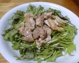 鶏肉と水菜のポン酢サラダ作り方5写真