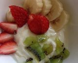 朝の朝食フルーツヨーグルト作り方3写真