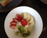 朝の朝食フルーツヨーグルト作り方4写真