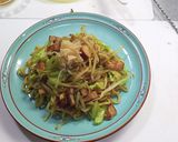 カレー風味のチーズパン粉焼きそば作り方5写真