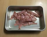 ベーコンとキャベツのオレンジジューズ餡作り方1写真