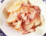 レンジ時短で簡単！大根と豚肉のみそ炒め作り方8写真