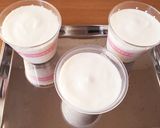 簡単★二層仕立ての桃ヨーグルトムース作り方5写真