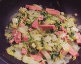 スパムと白菜のシンプルパスタ作り方4写真