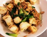 小松菜とツナとはんぺんのにんにく醤油炒め作り方6写真