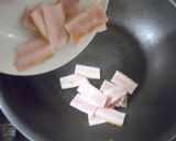 大根葉と舞茸のベーコン炒め作り方3写真