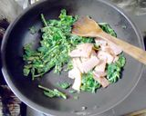 大根葉と舞茸のベーコン炒め作り方5写真