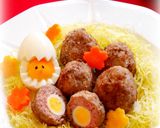 巣ごもりスコッチエッグ(肉団子かつ）作り方10写真