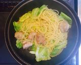 鶏肉とキャベツの塩パスタ作り方7写真