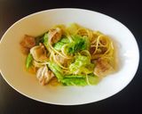 鶏肉とキャベツの塩パスタ作り方9写真