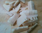 簡単♪たけのことワカメとごぼうのお吸い物作り方1写真