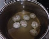肉団子と白菜の中華スープ作り方4写真
