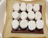 マシュマロチョコトースト作り方3写真