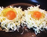 キャベツの巣ごもり 朝ごはん作り方3写真