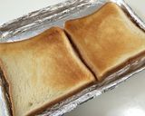 チョコバナナ生クリーム❤トースト作り方1写真