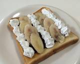チョコバナナ生クリーム❤トースト作り方3写真