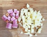ジャーマンポテトのせ＊アボカドココット＊作り方1写真