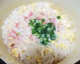 カニカマで高級料理店の味☆カニ雑炊！作り方5写真