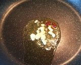 豆苗スパペペロンチーノ作り方1写真