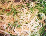 豆苗スパペペロンチーノ作り方5写真