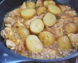 ◆新じゃがと鶏肉の甘辛炒め煮◆作り方5写真